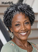Wear to Go lace front Pixie Salt and Pepper afro wig