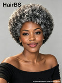 Wear to Go Glueless Pixie wig Salt and Pepper afro