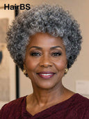 Wear to Go Glueless Pixie wig Salt and Pepper afro