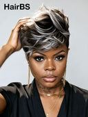 Lace front 13x4 Pixie wig Salt and Pepper