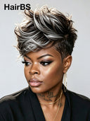 Lace front 13x4 Pixie wig Salt and Pepper