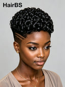 Topper Unit curly wave for black woman( NOT A WIG) 