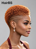 Topper Unit curly wave orange for black woman( NOT A WIG) 