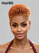 Topper Unit curly wave orange for black woman( NOT A WIG) 
