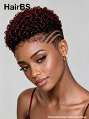 Topper Unit Machine made burgundy for black woman( NOT A WIG)