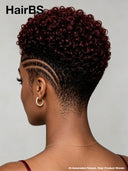 Topper Unit Machine made burgundy for black woman( NOT A WIG)