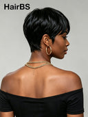 Wear to Go Gluelesse wig Black Pixie wig