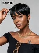 Wear to Go Gluelesse wig Black Pixie wig