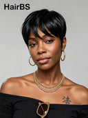 Wear to Go Gluelesse wig Black Pixie wig