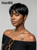 Wear to Go Gluelesse wig Black Pixie wig