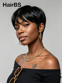 Wear to Go Gluelesse wig Black Pixie wig
