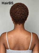 Pixie wig Lace front 13x4 ready to Go afro brown 100% Human Hair