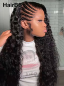 13x4 Lace wig updo braided hairstyles black curly wave 26 inch 100% Human Hair
