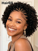 13x4 Lace wig updo braided hairstyles black 100% Human Hair