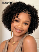 13x4 Lace wig updo braided hairstyles black 100% Human Hair