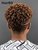 Full Lace with Braided wig afro brown for black woman