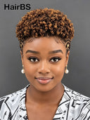 Full Lace with Braided wig afro brown for black woman