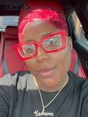 Full lace wig pixie burgundy 100% Human Hair