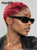 Full lace wig pixie burgundy 100% Human Hair