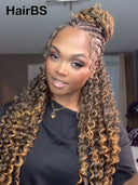 Feather Crochet Human Hair Extensions deep wave mix 4/27#  invisible and comfortable 100% Human Hair（50 grams per piece）