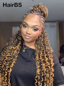 Feather Crochet Human Hair Extensions deep wave mix 4/27#  invisible and comfortable 100% Human Hair（50 grams per piece）