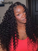 Feather Crochet Human Hair Extensions deep wave 100% Human Hair