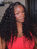 Feather Crochet Human Hair Extensions deep wave 100% Human Hair