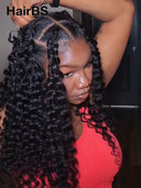 Feather Crochet Human Hair Extensions deep wave 100% Human Hair