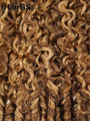 HairBS Feather Crochet Human Hair Extensions spring curly wave mix 4/27#  invisible and comfortable 100% Human Hair（50 grams per piece）