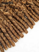HairBS Feather Crochet Human Hair Extensions spring curly wave mix 4/27#  invisible and comfortable 100% Human Hair（50 grams per piece）