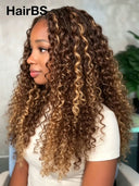 Feather Crochet Human Hair Extensions spring curl 4/27#（50 grams per piece)