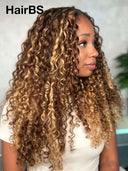 Feather Crochet Human Hair Extensions spring curl 4/27#（50 grams per piece)