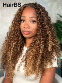 Feather Crochet Human Hair Extensions spring curl 4/27#（50 grams per piece)