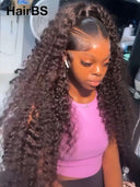 13x4 Lace wig updo braided hairstyles black curly wave 20 inch 300% Density 100% Human Hair