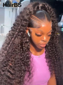 13x4 Lace wig updo braided hairstyles black curly wave 20 inch 300% Density 100% Human Hair