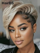 Full lace wig pixie quick weave 100% Human Hair