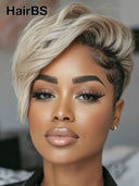 Full lace wig pixie quick weave 100% Human Hair
