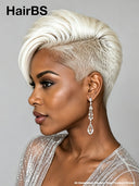 Full lace pixie cut wig straight blonde