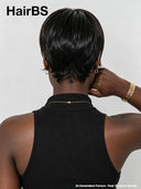 Glueless Wig pixie cut 100% Human Hair