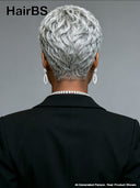 Lace front 13x6 Pixie wig gray quick weave