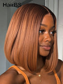2X6 lace closure the luxe brown Straight bob for black woman