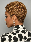 Lace front 13x4 color honey pixie side part wig Quick weave 