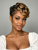 Lace front 13x4 color honey highlight pixie 
