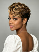 Lace front 13x4 color honey highlight pixie 