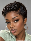 Lace front 13x4 pixie wig Quick weave black or brown
