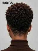 Full lace pixie cut wig short 1BT4# color