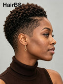 Full lace pixie cut wig short 1BT4# color
