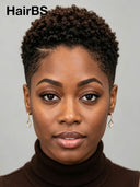 Full lace pixie cut wig short 1BT4# color
