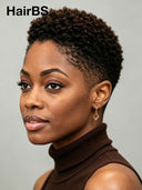 Full lace pixie cut wig short 1BT4# color