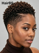 Full lace pixie cut wig short 1BT4# color